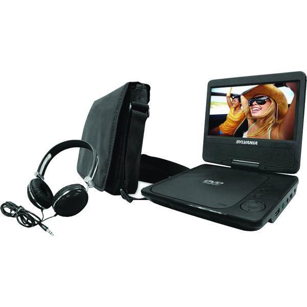 9" Swivel-Screen Portable DVD Player with Carry Bag & Headphones-DVD Players & Recorders-JadeMoghul Inc.
