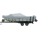 Carver Sun-DURA Wide Series Styled-to-Fit Boat Cover f/20.5 Aluminum V-Hull Boats with Walk-Thru Windshield - Grey [72320S-11]