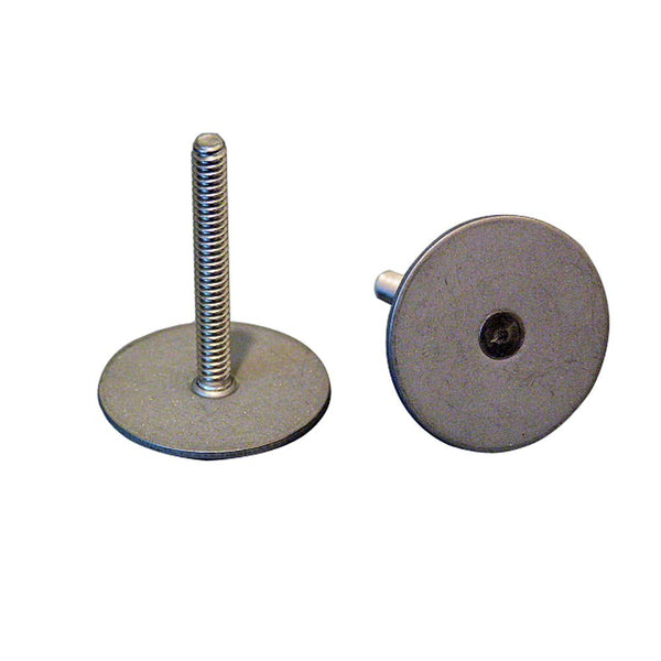 Weld Mount Stainless Steel Stud 1.25" Base 10 x 24 Threads 1.00" Tall - 15 Quantity [102416]