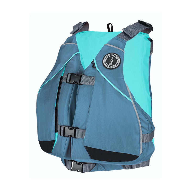 Mustang Womens Moxie Foam Vest - Aqua/Slate - XS/Small [MV807MMS-853-XS/S-253]