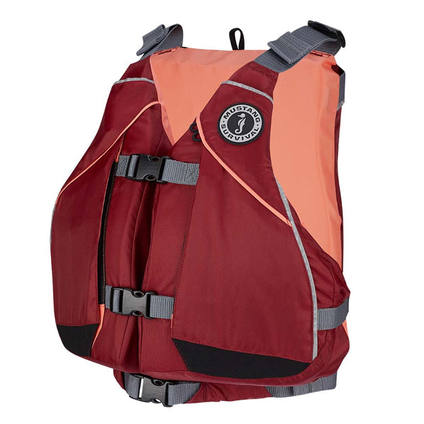 Mustang Womens Moxie Foam Vest - Merlot/Coral - XS/Small [MV807MMS-857-XS/S-253]