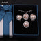 925 Silver Top Quality 100% Genuine Black Freshwater Pearl Pendant Earrings And Ring Set-Pink Pearl-JadeMoghul Inc.