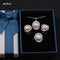 925 Silver Top Quality 100% Genuine Black Freshwater Pearl Pendant Earrings And Ring Set-White Pearl-JadeMoghul Inc.