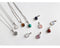 925 Sterling Silver Assorted Gemstone Necklace-White-JadeMoghul Inc.
