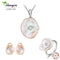 925 Sterling Silver Natural Freshwater Pearl Jewelry Set-silver pearl set-6-JadeMoghul Inc.