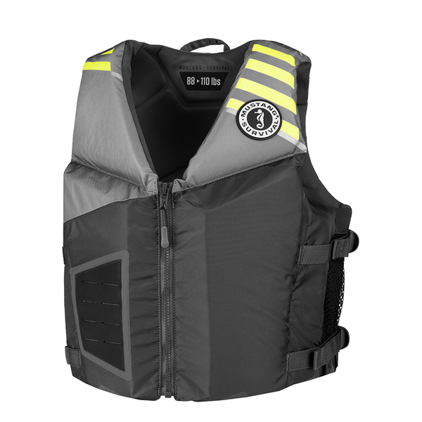 Mustang Young Adult REV Foam Vest - Grey/Light Grey/Fluorescent Yellow - Universal [MV3600-270-0-206]