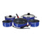 Magma Nestable 10 Piece Induction Non-Stick Enamel Finish Cookware Set - Cobalt Blue [A10-366-CB-2-IN]
