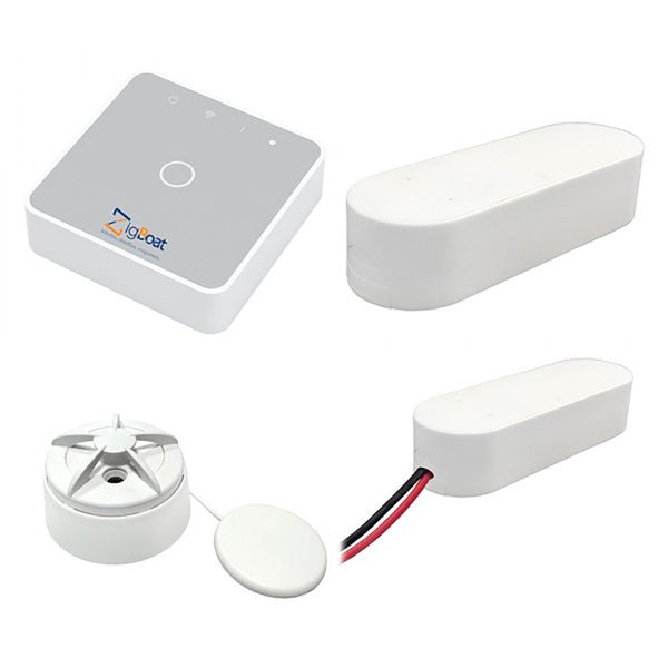 Glomex ZigBoat Wireless  Remote Control PRO Starter Kit System w/Gateway, Battery, Flood  Door/Porthole Sensor [ZB101PRO]