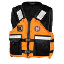 First Watch AV-5001 Mesh Crew Vest Hi-Vis - Orange/Black - S/M [AV-5001-OB-S/M]