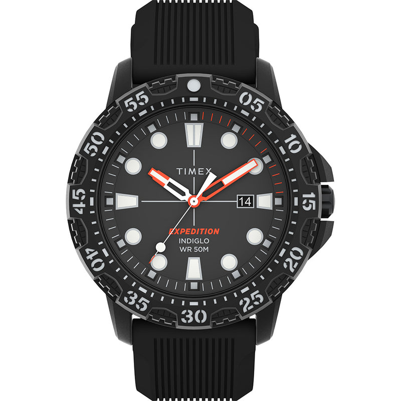 Timex Expedition Gallatin - Black Dial  Black Silicone Strap [TW4B25500]