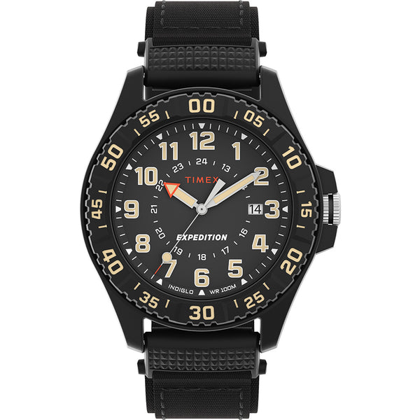 Timex Expedition Acadia Rugged Black Resin Case - Black Dial - Black Fabric Strap [TW4B26300]