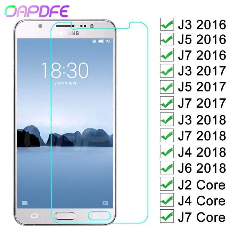 9H Anti-Burst Protective Glass For Samsung Galaxy J3 J5 J7 2016 2017 J4 J6 2018 J2 Core Tempered Screen Protector Glass Film JadeMoghul Inc. 