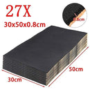 9X 1cm 0.6cm Car Sound Hot Deadener Mat Noise Proof Bonnet Insulation Deadening Engine Firewall Heat Foam Cotton Sticker 30x50cm JadeMoghul Inc. 