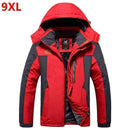 9XL Winter jackets pourpoint XL Plus size windproof coat Waterproof Fleece thickening Big yards Warmth thick coat 7XL 8XL 6XL-Black-XL-JadeMoghul Inc.