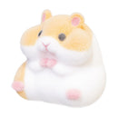 Original Genuine Capsule toys cute kawaii fatty milky soft hamster flocking plush dolls squeeze Stress Relief gashapon toys