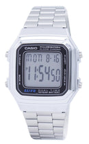 Casio Digital Stainless Steel Alarm Chrono Dual Time A178WA-1ADF A178WA-1A Men's Watch