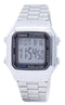 Casio Digital Stainless Steel Alarm Chrono Dual Time A178WA-1ADF A178WA-1A Men's Watch