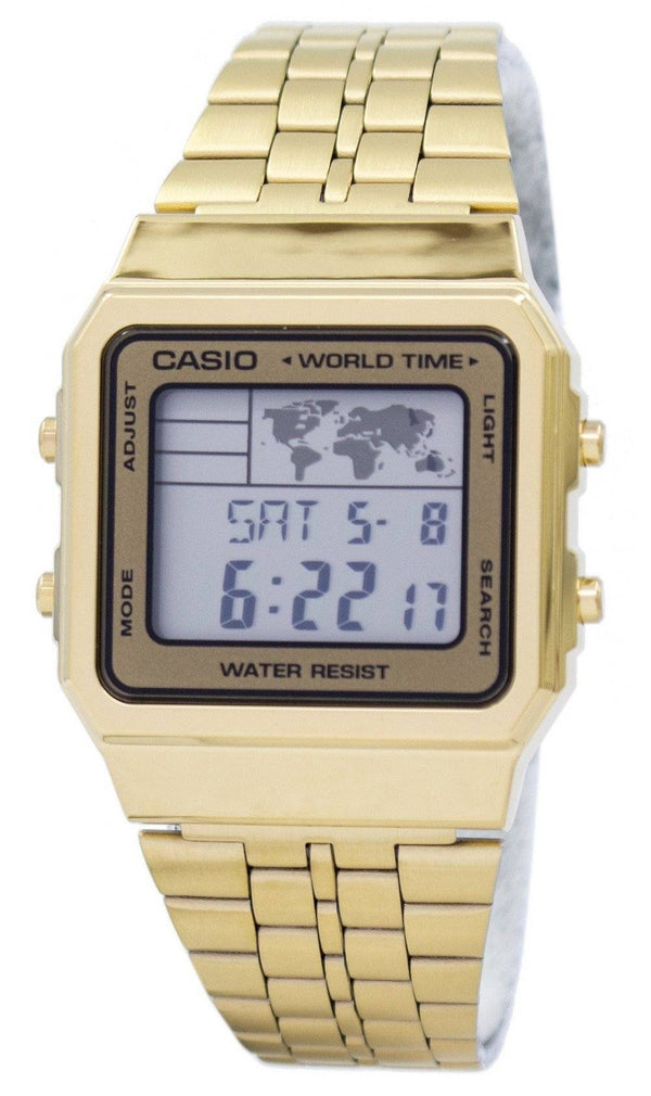 Casio Alarm World Time Digital A500WGA-9DF Men's Watch