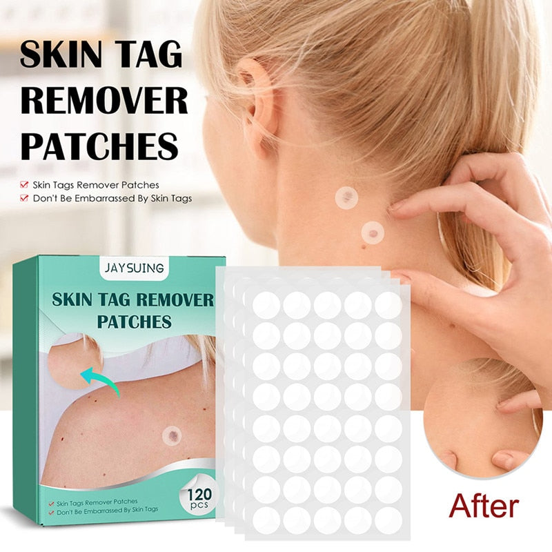 120-480pcs Skin Tag Remover Patch Wart Treatment Stickers Absorb Plaster Hydrocolloid Gel Anti-infection Invisible Skin Care