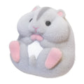 Original Genuine Capsule toys cute kawaii fatty milky soft hamster flocking plush dolls squeeze Stress Relief gashapon toys