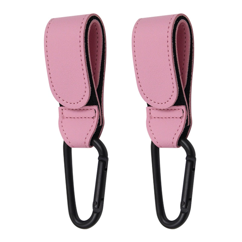 1/2pcs PU Leather Baby Bag Stroller Hook Pram Rotate 360 Degree Rotatable Cart Organizer Pram Hook Stroller Accessories