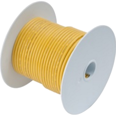 Small Boat Wire, 100' #14 Tinned Copper, Yellow