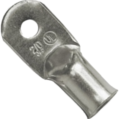 Boat Accessories Lug, #1/0 Wire, 3/8" Stud, Tinned, 25ea.