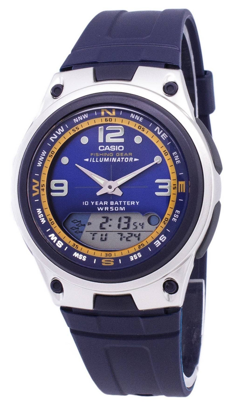 Casio Analog Digital Out Gear Fishing Illuminator AW-82-2AVDF AW-82-2AV Men's Watch