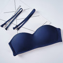 Women Invisible Bra Strapless Bralette 1/2 Cup Women&