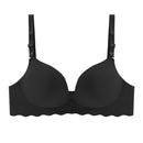 Women Seamless Bra Sexy Push Up Bralette Underwear Wireless Female Lingerie Fashion Letter Pattern Bras Three Quarters(3/4 Cup)