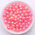 Acrylic Imitation Pearl Round Ball Spacer Beads 4 6 8 10 12MM Pick Size For Jewelry Making