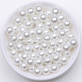 Acrylic Imitation Pearl Round Ball Spacer Beads 4 6 8 10 12MM Pick Size For Jewelry Making