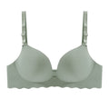 Women Seamless Bra Sexy Push Up Bralette Underwear Wireless Female Lingerie Fashion Letter Pattern Bras Three Quarters(3/4 Cup)