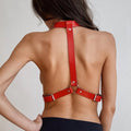 Women Sexy PU Leather Harness Lingerie Bdsm Harajuku Body  Stockings Garter Belt Fetish Erotic Rave Sword Belts Gothic Clothes
