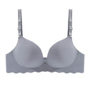 Women Seamless Bra Sexy Push Up Bralette Underwear Wireless Female Lingerie Fashion Letter Pattern Bras Three Quarters(3/4 Cup)