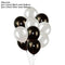 Black Gold Happy Birthday Banner Balloons Helium Number Foil Balloon for Baby Boy Kids Adult 18 30 Birthday Party Decorations