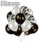 Black Gold Happy Birthday Banner Balloons Helium Number Foil Balloon for Baby Boy Kids Adult 18 30 Birthday Party Decorations