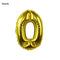 Black Gold Happy Birthday Banner Balloons Helium Number Foil Balloon for Baby Boy Kids Adult 18 30 Birthday Party Decorations