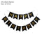 Black Gold Happy Birthday Banner Balloons Helium Number Foil Balloon for Baby Boy Kids Adult 18 30 Birthday Party Decorations