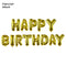 Black Gold Happy Birthday Banner Balloons Helium Number Foil Balloon for Baby Boy Kids Adult 18 30 Birthday Party Decorations