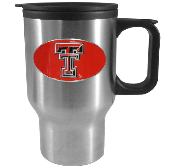 Texas Tech Raiders Sculpted Travel Coffee Mugs, 14 oz