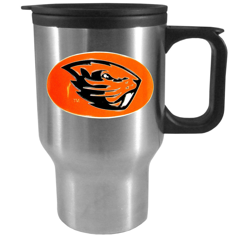 Oregon State Beavers Sculpted Travel Coffee Mugs, 14 oz