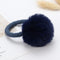 Cute animal hair ball rabbit hair ring girls rubber band elastic hair bands Korean headwear children hair Accessories ornaments