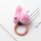 Cute animal hair ball rabbit hair ring girls rubber band elastic hair bands Korean headwear children hair Accessories ornaments