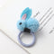 Cute animal hair ball rabbit hair ring girls rubber band elastic hair bands Korean headwear children hair Accessories ornaments