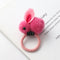 Cute animal hair ball rabbit hair ring girls rubber band elastic hair bands Korean headwear children hair Accessories ornaments