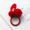 Cute animal hair ball rabbit hair ring girls rubber band elastic hair bands Korean headwear children hair Accessories ornaments
