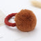 Cute animal hair ball rabbit hair ring girls rubber band elastic hair bands Korean headwear children hair Accessories ornaments