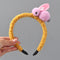 Cute animal hair ball rabbit hair ring girls rubber band elastic hair bands Korean headwear children hair Accessories ornaments