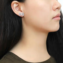 Cute Earrings DA067 Stainless Steel Earrings with AAA Grade CZ